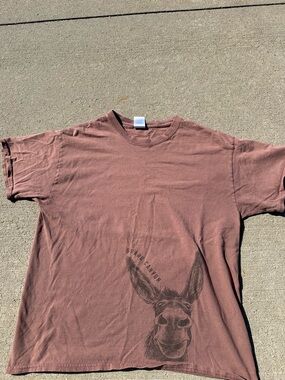 Men's Grand Canyon Crewneck T-Shirt with Donkey Graphic - Dusty Rose